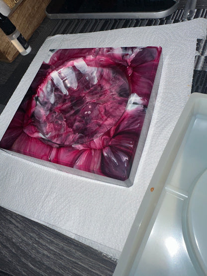 Luxus Epoxidharz Aschenbecher – Handgemachtes Resin Unikat