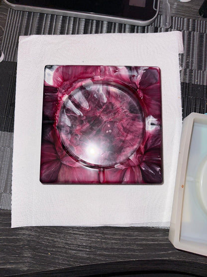 Luxus Epoxidharz Aschenbecher – Handgemachtes Resin Unikat