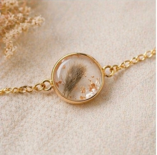 Personalisiertes Erinnerungs-Armband mit Tierfell oder Asche – Handgemacht