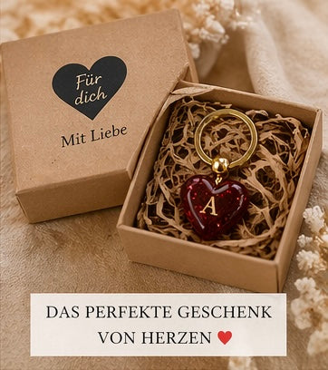 Personalisierter Herz Schlüsselanhänger