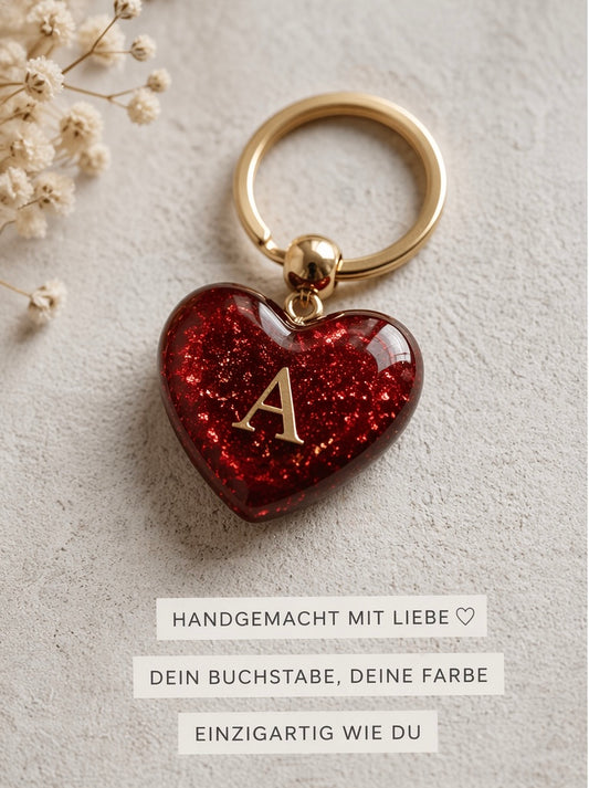 Personalisierter Herz Schlüsselanhänger